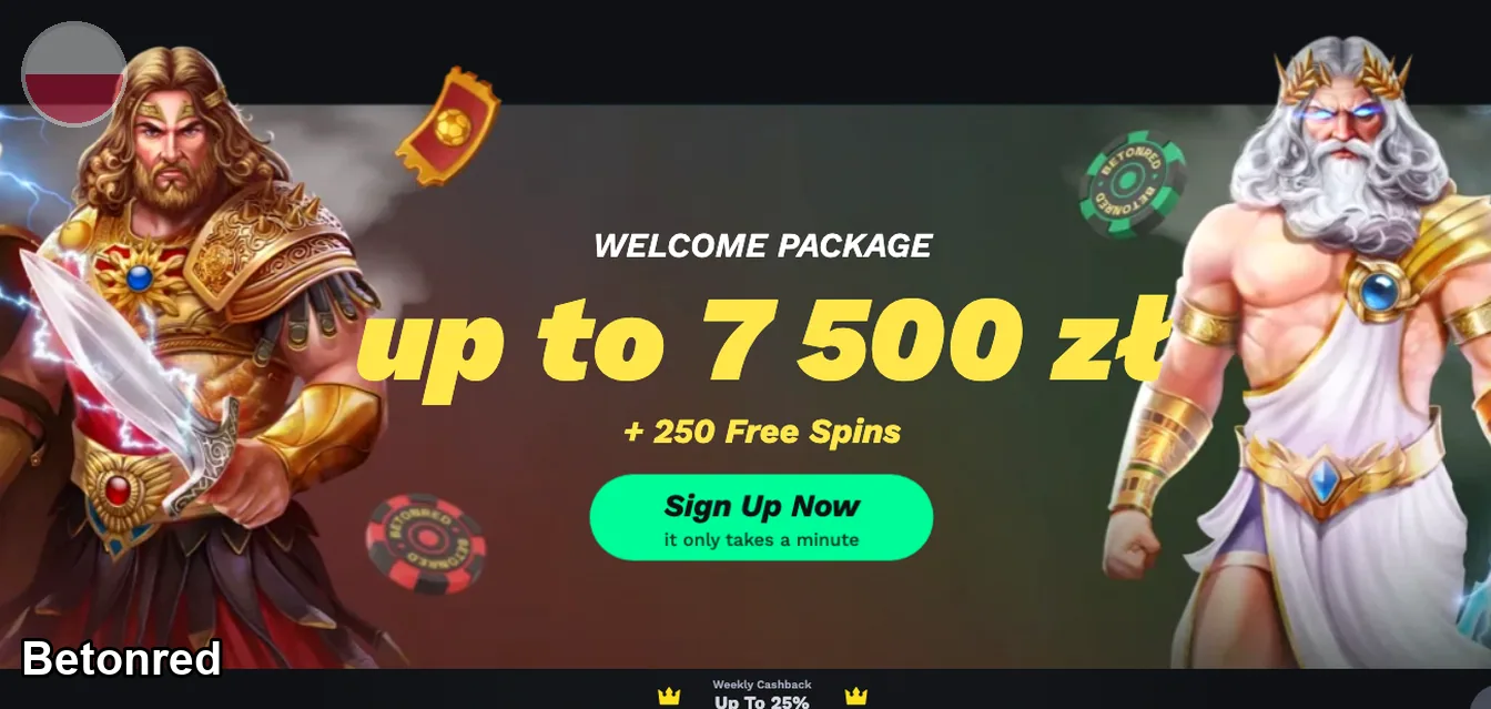 bonus powitalny – Betonred: Betonred bonus powitalny - struktura pak